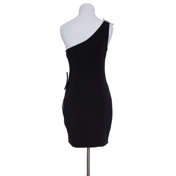 Mini One Shoulder Cocktail and Party Dress Bodycon Stretchy Small - Picture 3 of 3